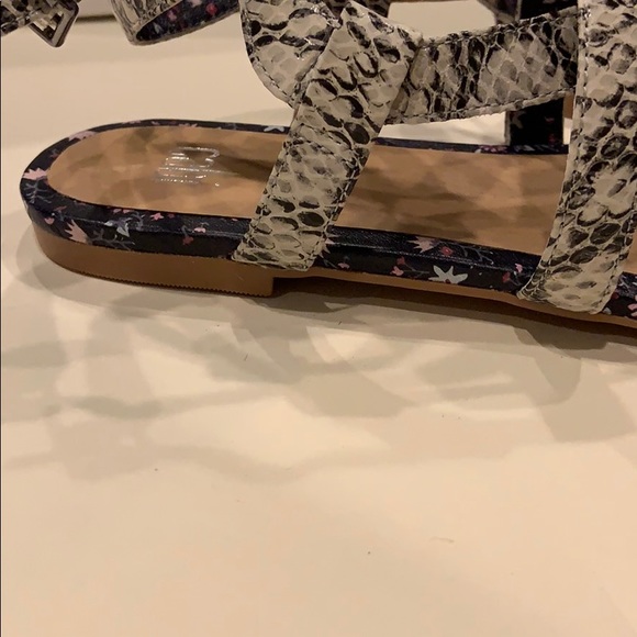 CAbi Snake Print on Leather Sandals. - Picture 2 of 5